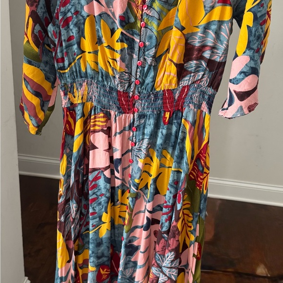 Women’s Floral Multicolor Maxi Dress size XL like new - Picture 2 of 5
